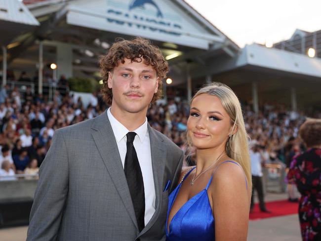 Lachlan Walsh and Ella Hasko at the Southport State High School Formal at SeaWorld. Picture, Portia Large.