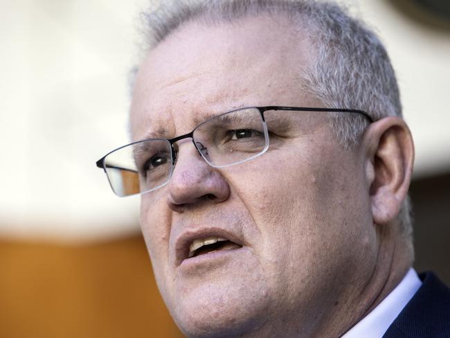 Scott Morrison has refused to pin the need for proposed new powers as a way to counter threats from China. Picture: NCA NewsWire / Gary Ramage