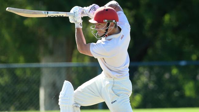 Dean Russ moved past Michael O’Keefe’s record of 7194 runs on Saturday. Picture: Hamish Blair