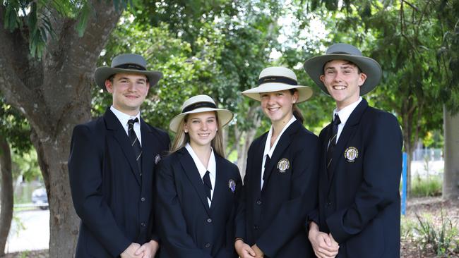 James Nash 2022 school captains: Liam Compagnoni, Emily Breedon, Isabelle Cantle and Josh Devereaux.