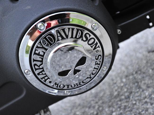 Mel Schroedin and his ride. His Harley Davidson. Photo Christopher Chan / The Observer