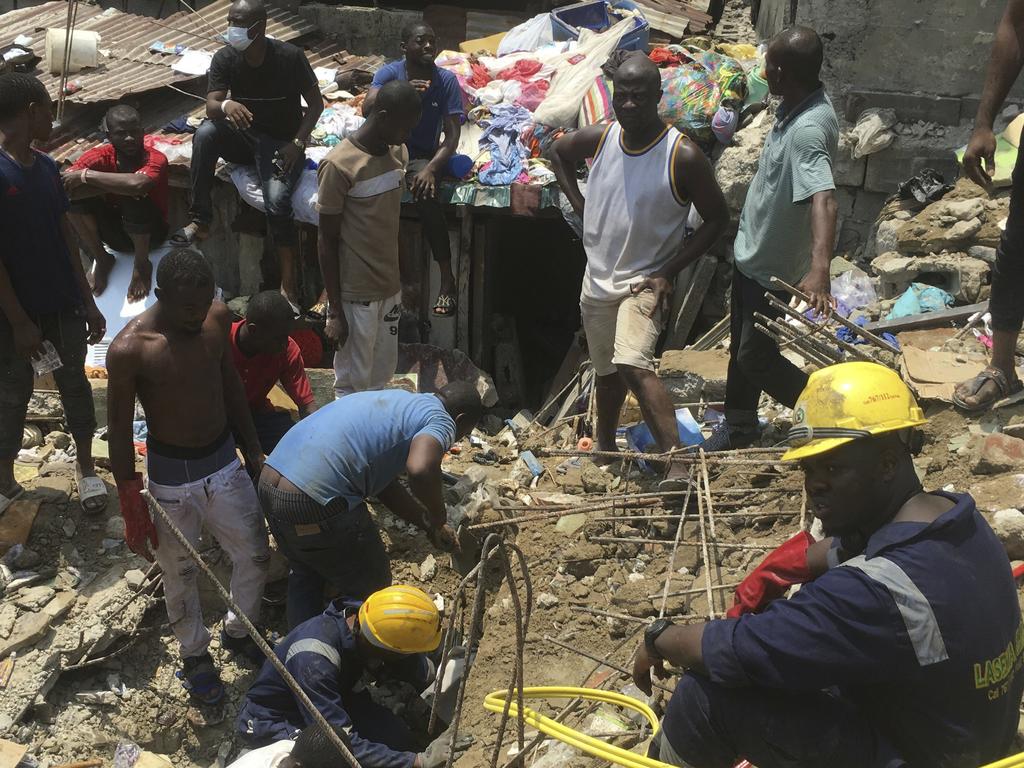 Primary school building collapses in Lagos, Nigeria | news.com.au ...