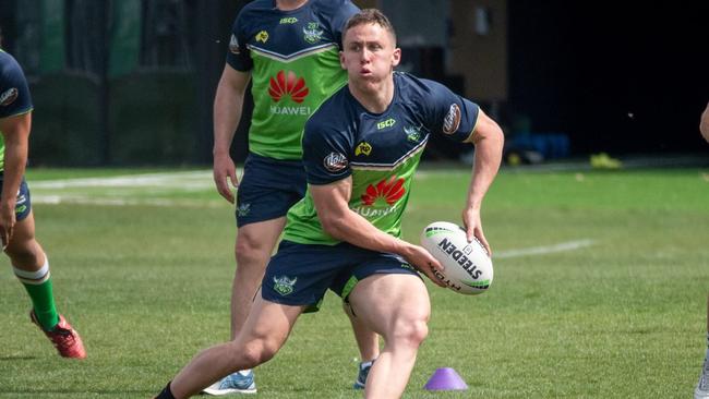 Adam Cook at Raiders training.