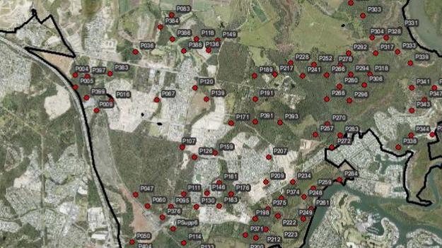 East Coomera Koala Population Study sites (2017). PHOTO: Supplied