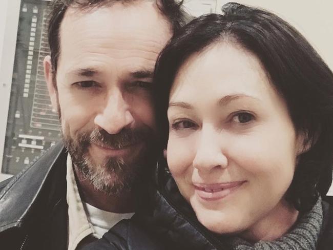 Shannen Doherty and the late Luke Perry. Picture: Instagram