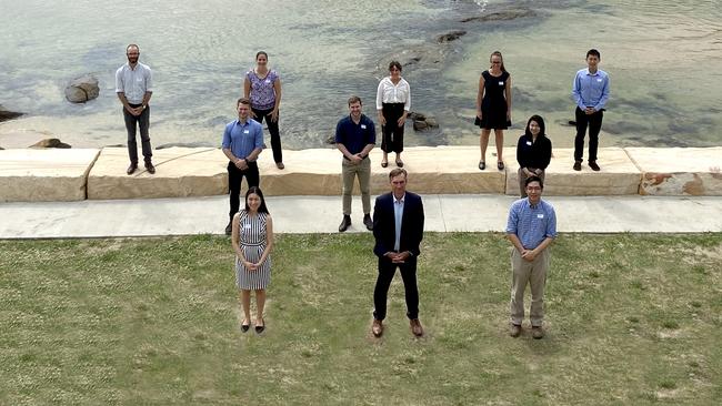 NOW CONSULTING: Mid North Coast Local Health District Chief Executive Stewart Dowrick (front centre) is pictured with new Coffs Harbour-based interns (back L-R) Thomas York, Trefyn Francis, Bridie Peters, Ursula Cooper, Nicholas Hui, (middle) Mark Roberts, Jayden Conaghan, Callista Raharjo, (front) Emily Chen and Bingzhi He.