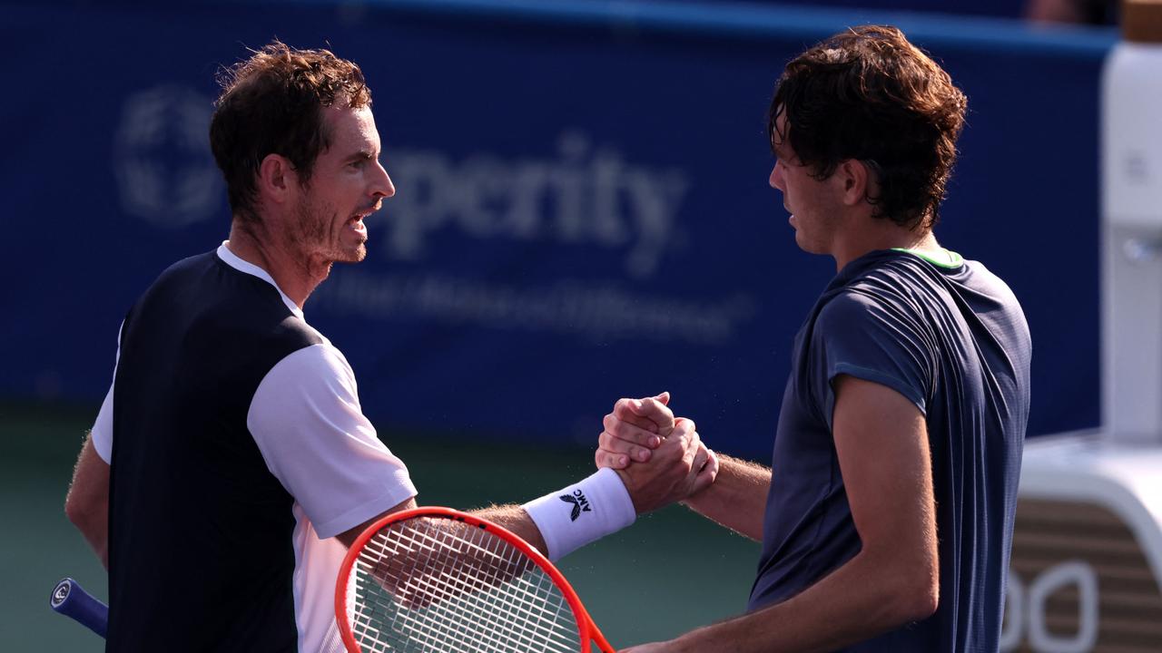 Taylor Fritz handed Andy Murray a gutwrenching loss. (Photo by Rob Carr / GETTY IMAGES NORTH AMERICA / Getty Images via AFP)