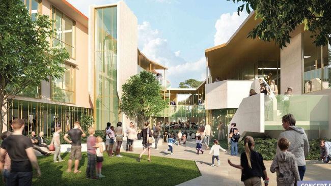 An artist’s impression of the Fortitude Valley State Secondary School.