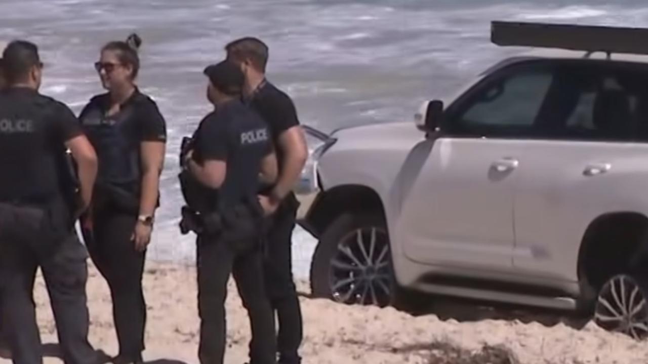 Wild police chase ends on popular beach