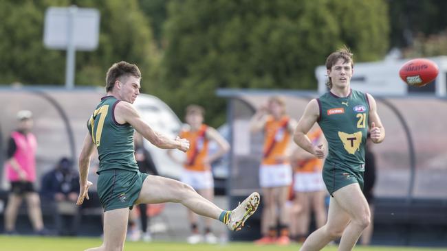 Tasmania Devils midfielder Colby McKercher won the Coates Talent League best and fairest award on Wednesday night. Picture: Chris Kidd