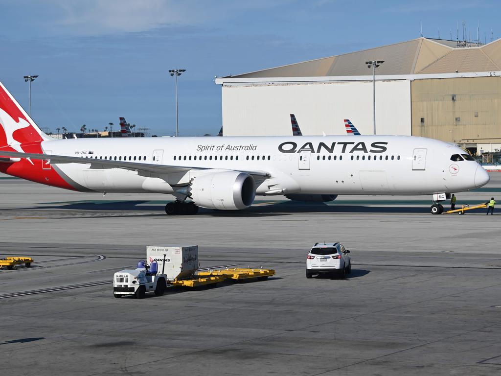 Qantas will reportedly send a crew to Hong Kong tonight. Picture: Daniel Slim/AFP