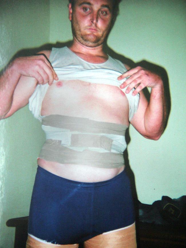 Bartender Martin Stephen had heroin taped to his stomach and legs.