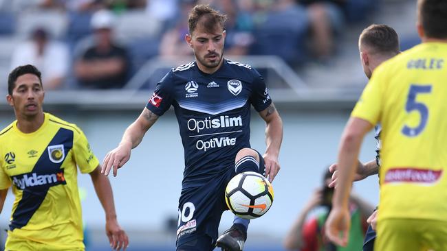 James Troisi in action against Central Coast.