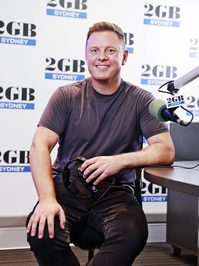 2GB radio host and Sydney radio no.1 Ben Fordham, pictured in studio. Picture: Sam Ruttyn