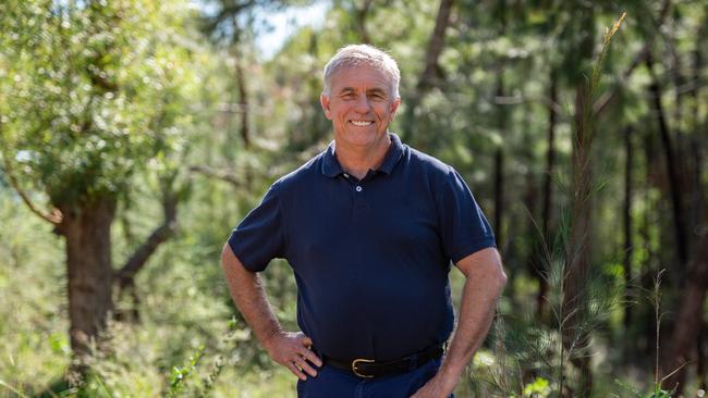 Rick Allison at the location of the Glenhaven Mosque. picture: AAP Image/ Monique Harmer