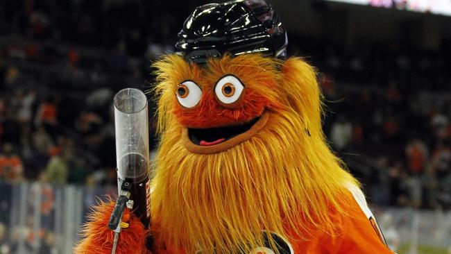 The Philadelphia Flyers’ new mascot Gritty. Picture: AP