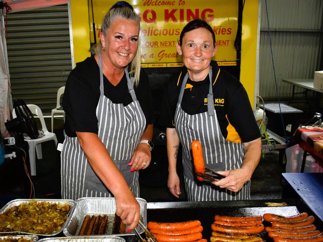 Donna Barrington and Shontelle Thomson enjoying all the action at the Ladbrokes Cranbourne Cup on Saturday, November 23, 2024. Picture: Jack Colantuono