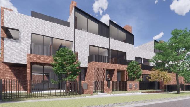 The proposal is to build 23 townhouses along 15-31 Hay St, Box Hill South.