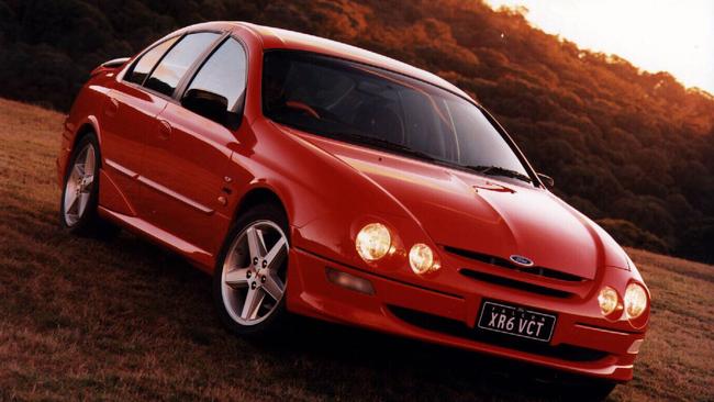 The AU Falcon XR6 VCT. XR6 and XR8 models came with this unique nose treatment. Picture: Supplied