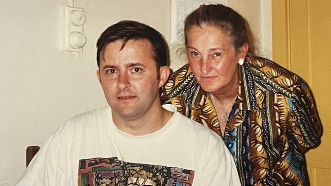 Anthony Albanese and his mum Maryanne Ellery. Picture: Anthony Albanese/Twitter