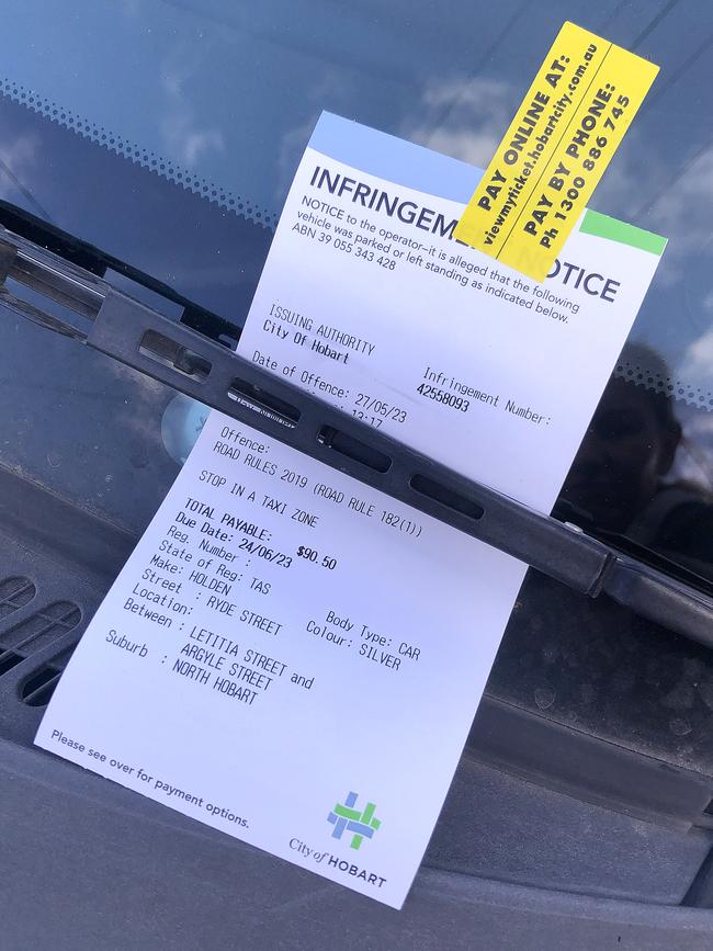 Hobart City Council staff are embarking on industrial action, which will likely include an indefinite or periodic ban on the issuing of parking infringements. Picture: Nikki Davis-Jones