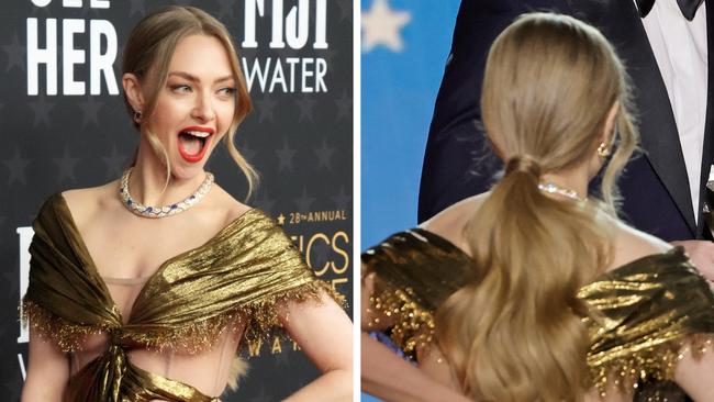 Amanda Seyfried at the 2023 Critics Choice Awards.