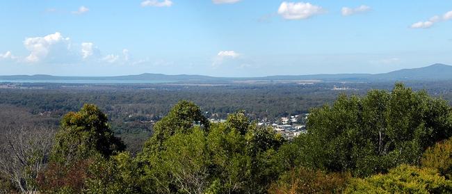 The view from Lookout Hill in Maclean.