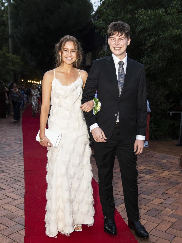 Milli Beattie and Ruben Fitton at Fairholme College formal, Wednesday, March 29, 2023. Picture: Kevin Farmer