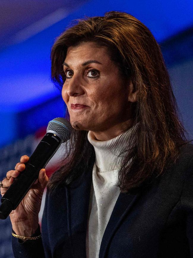 Former South Carolina governor Nikki Haley. Picture: AFP