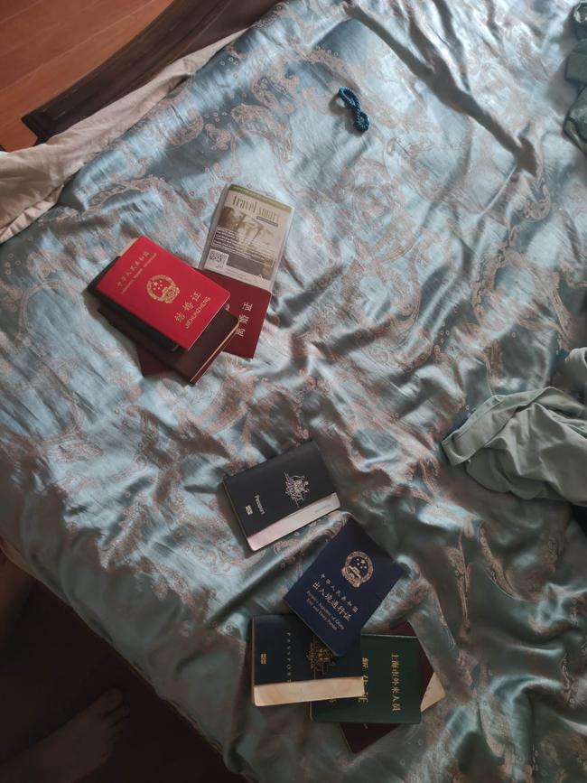 The photos reveal the aftermath of the Chinese raid, including conspicuously missing items.