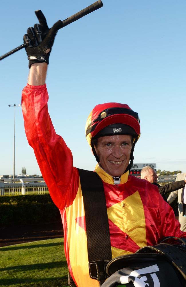 Glen Colless celebrates his BTC Cup victory. Picture: Trackside Photography