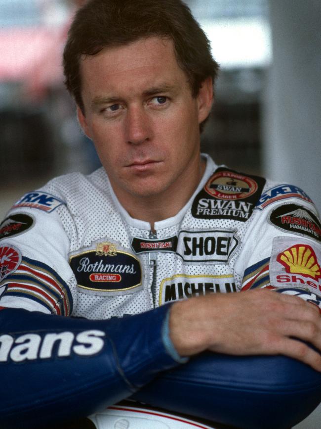 Australian motorcycle champion Wayne Gardner in his racing days. Picture: Supplied