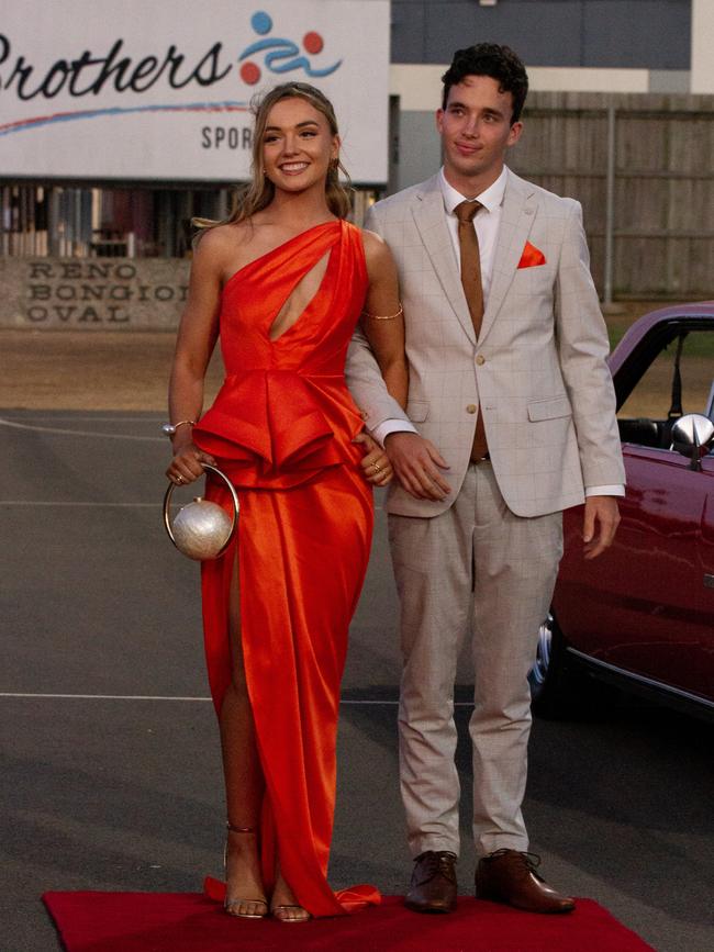 Harrison Baldwin and Amber Meech at the 2023 St Lukes Anglican College formal.