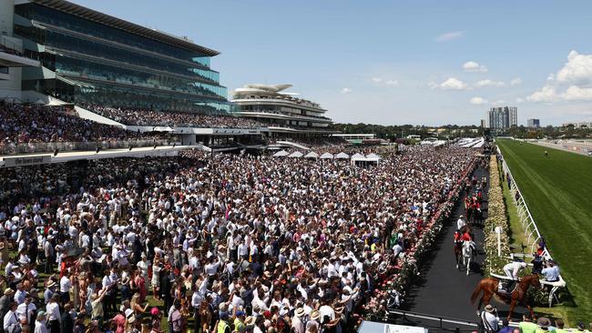 A big crowd at the Melbourne Cup last month. Picture: Michael Klein