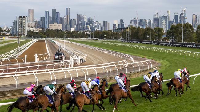 Flemington could have staggered arrival times and prevented fans from going near a horse or a jockey, or each other. Picture: AAP