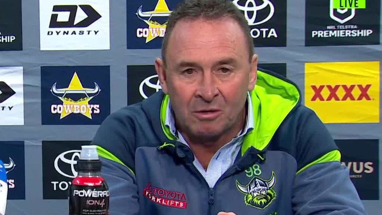 Ricky Stuart was furious in his press conference.
