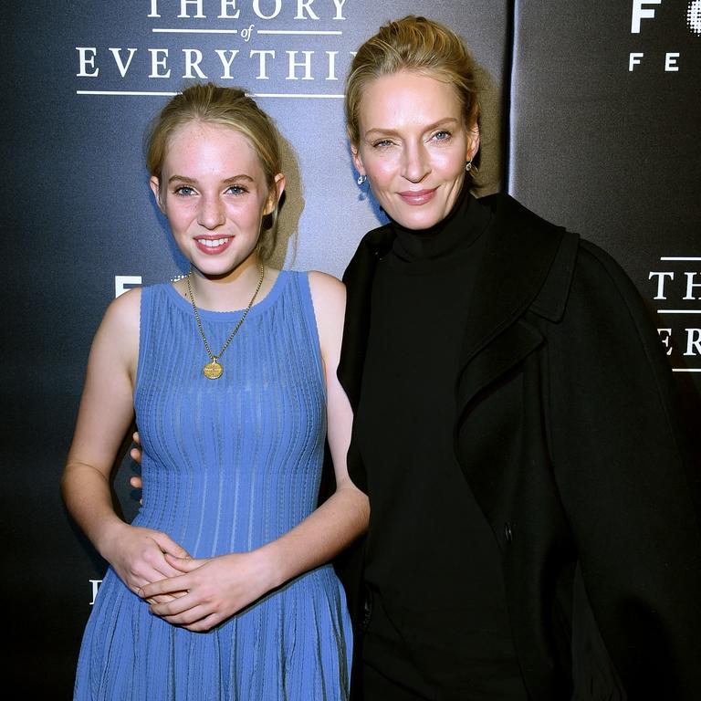 Actress Uma Thurman and her daughter Maya Thurman-Hawke. Picture: Getty