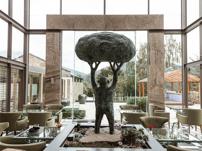 Inside the conservatory at the The Islington Hotel in Hobart. Picture: Mauricio Esteban Mozo