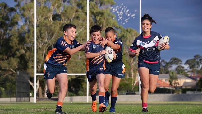 Toongabbie Juniors rugby league players are keen for their sport to return on July 1. Picture: David Swift