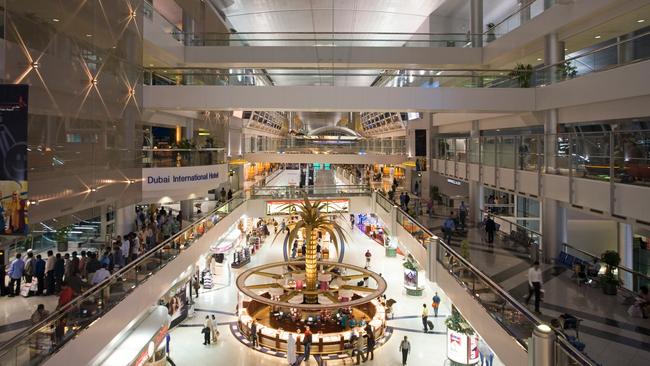 The duty-free shopping zone in Dubai airport’s Sheikh Rashid Terminal.