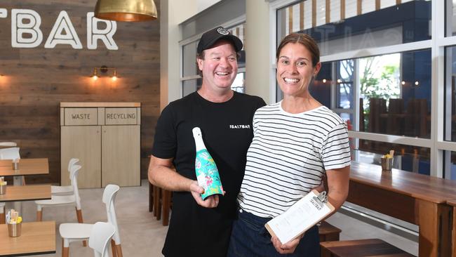 The Beach Grill and Salt Bar owners Jake and Nerida Baker are excited to launch the new look premise at  the Ballina Byron Gateway Airport after extensive renovations to the airport.