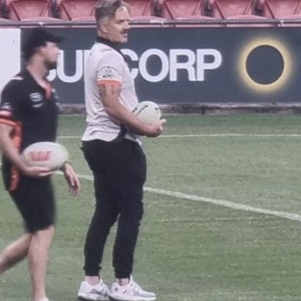 Wests Tigers chief executive Justin Pascoe at Suncorp Stadium.