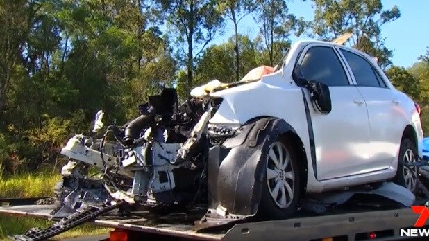 Crash Gympie, Picture: Channel 7 News