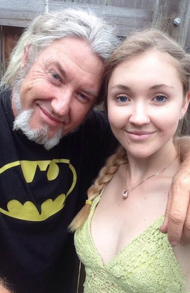 Toyah Cordingley with her father Troy Cordingley