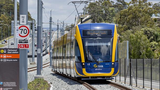 Gold Coast Light Rail is among the $4.2 billion transport spend. Picture: Jerad Williams