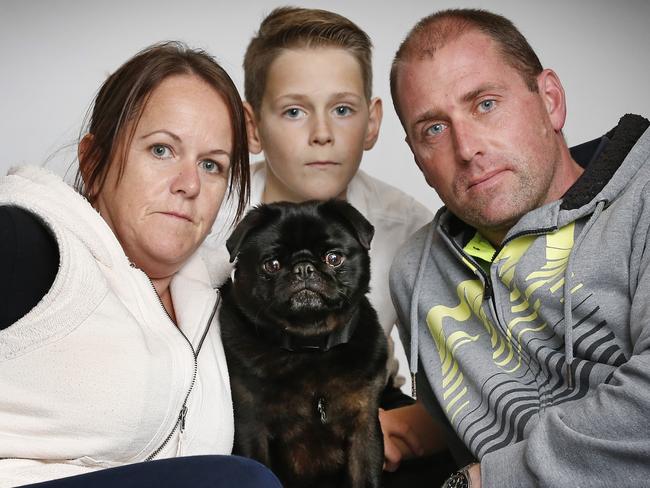 Lauren and Ben Dalton with their son, Jayden, 11, and Darcie. Picture: David Caird