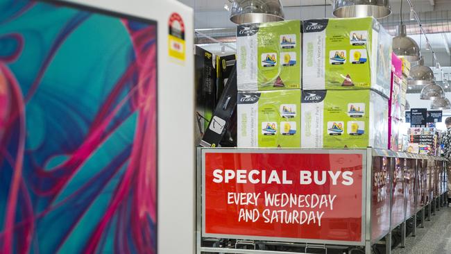 The decision was influenced following radio shock jock Ray Hadley’s on-air rant labelling the retailer ‘irresponsible’ for continuing its Special Buys during lockdown. Picture: Kevin Farmer