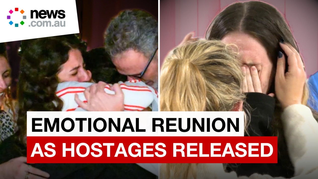 Emotional Reunions as First Israeli Hostages given ‘gift bags’ by Hamas upon release