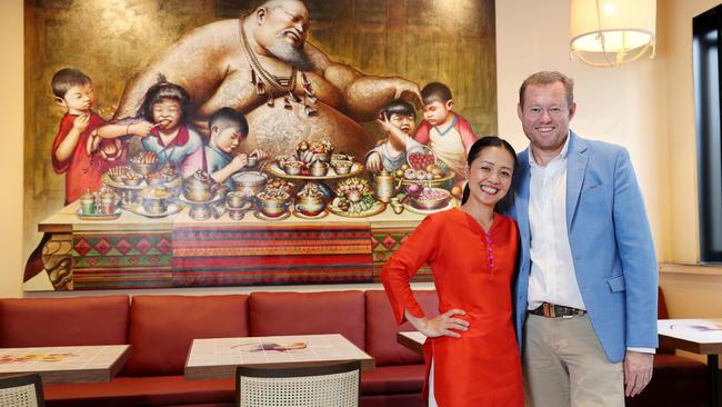 Wasana and Andrew Park at their new restaurant Jumbo Thai. Picture: Tara Croser