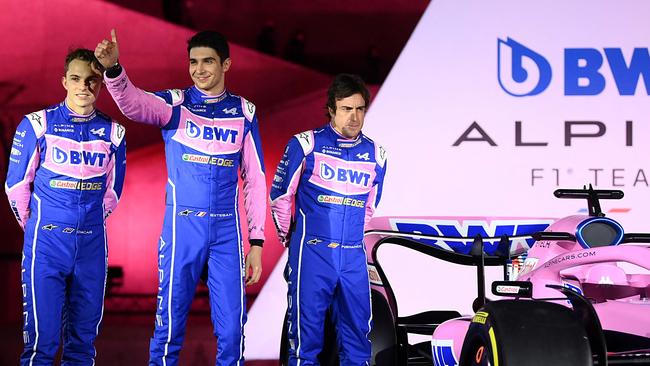 Australian Oscar Piastri, Frenchman Esteban Ocon and Spain’s Fernando Alonso.